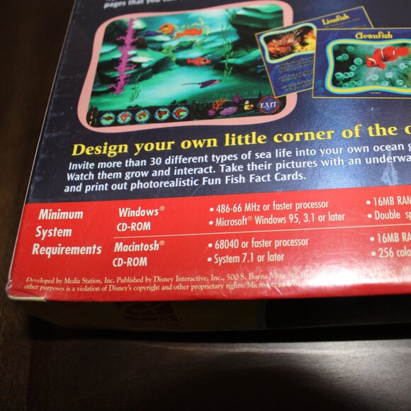 3/$77❤️new sealed 1997 Disney Ariel's Story Studio Big Box PC Game Windows/Mac - Picture 7 of 9